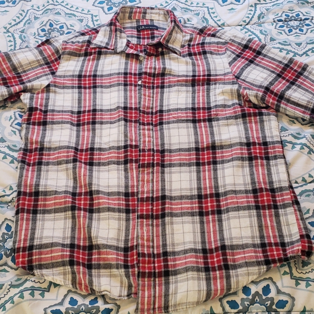 Checkered flannel shirt